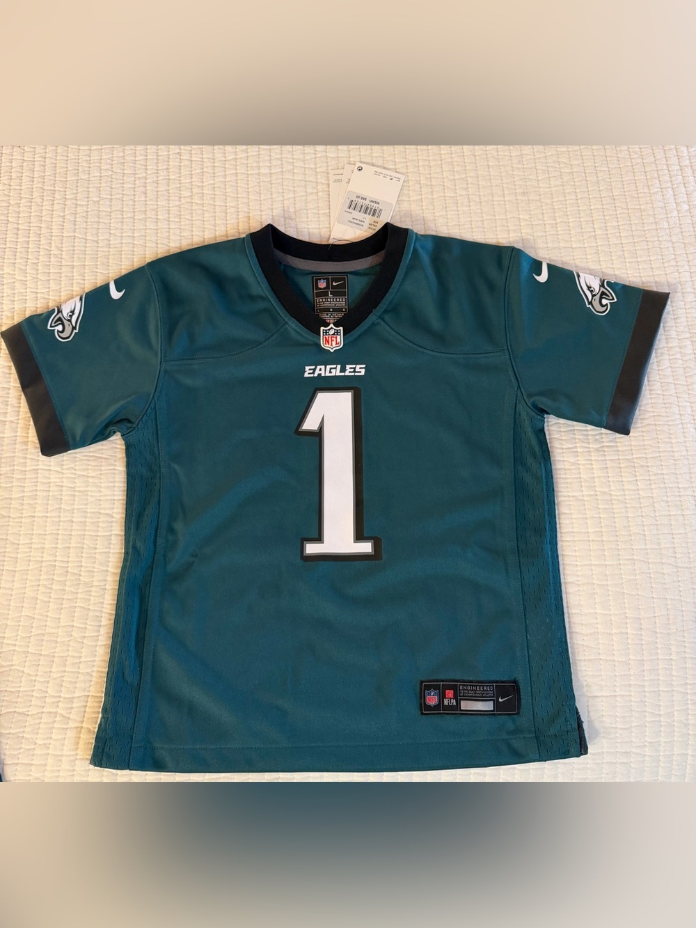 Nike NFL Philadelphia Eagles midnight green Kids Jalen Hurts Jersey #1 - NWT!